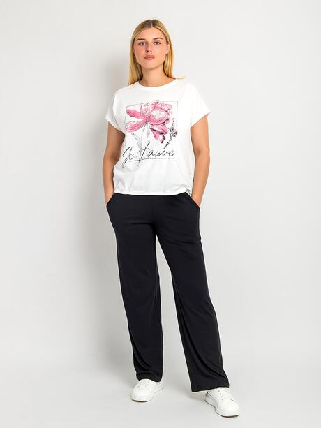 Luźna bluzka z nadrukiem