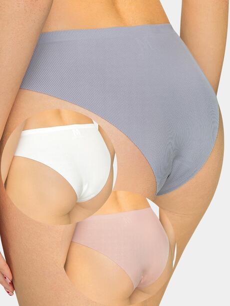 Majtki cięte laserowo 3-pak L