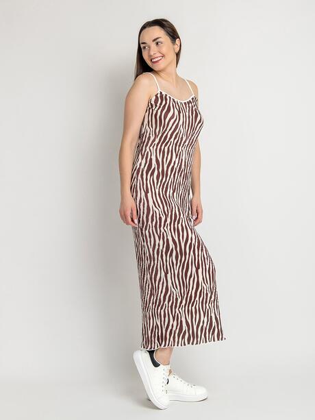 Wzorzysta sukienka maxi