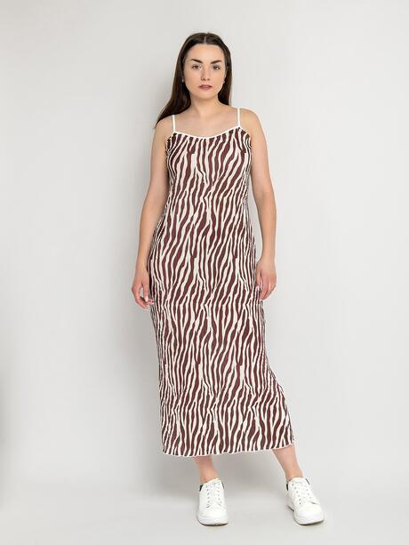 Wzorzysta sukienka maxi