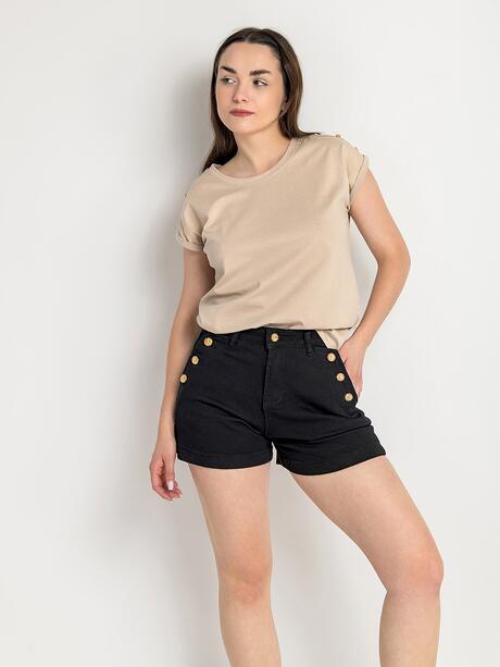 Szorty z zapinanymi kieszeniami