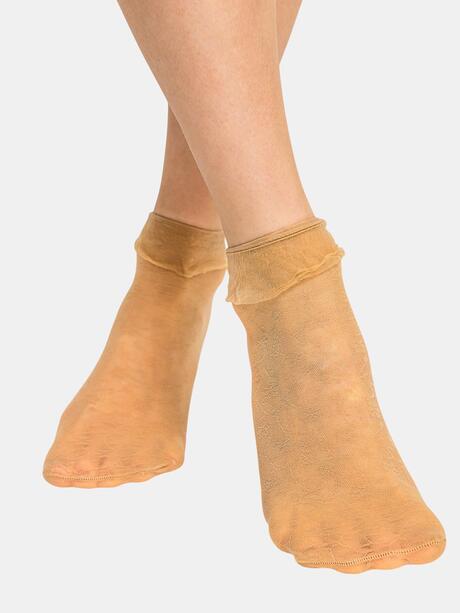 Skarpetki ażurowe z falbanką 10 sztuk