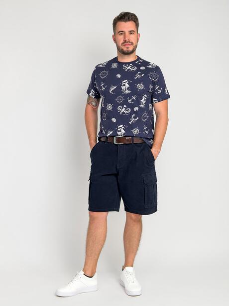 Materiałowe szorty cargo