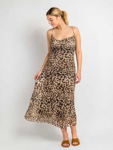 Sukienka maxi z printem
