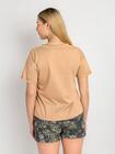 T-shirt z dekoltem w serek