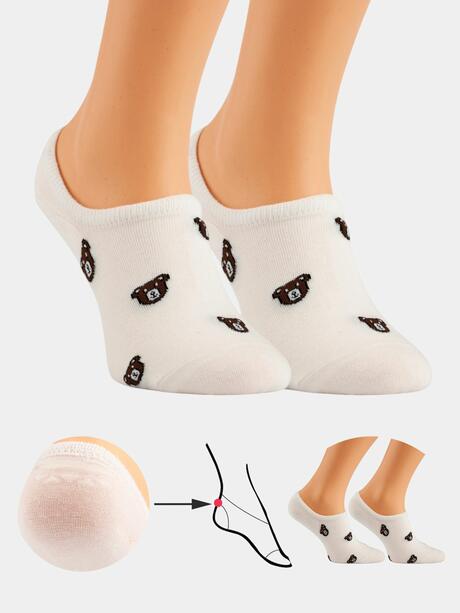 Stopki damskie w misie 2-pak 35-38