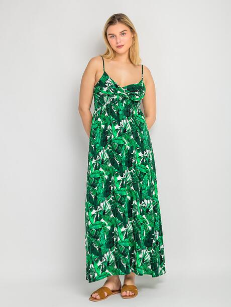 Długa sukienka z printem