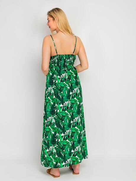 Długa sukienka z printem