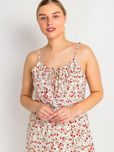 Sukienka maxi w kwiatki