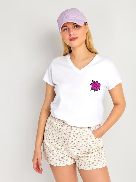 Bawełniany t-shirt z nadrukiem