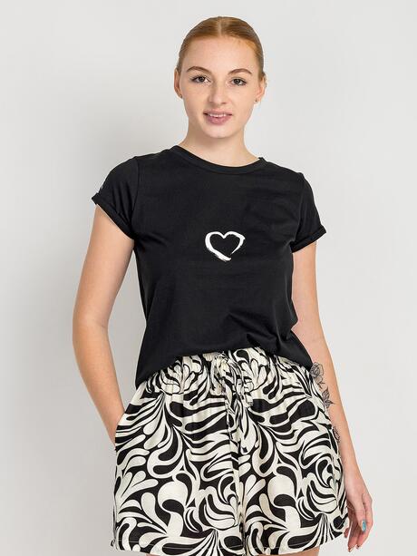 Bawełniany t-shirt z nadrukiem