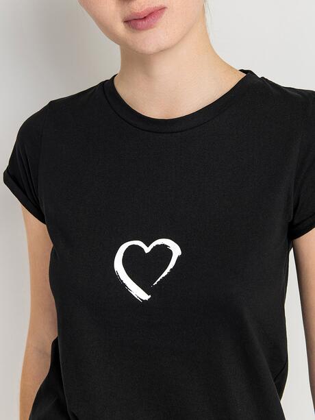 Bawełniany t-shirt z nadrukiem