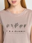 Bawełniany t-shirt z nadrukiem