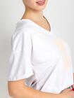 T-shirt z dekoltem w serek
