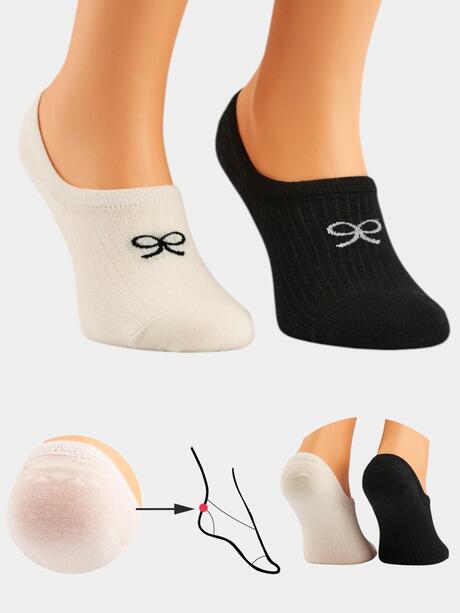 Baleriny z ozdobną kokardką 2-pak 39-41