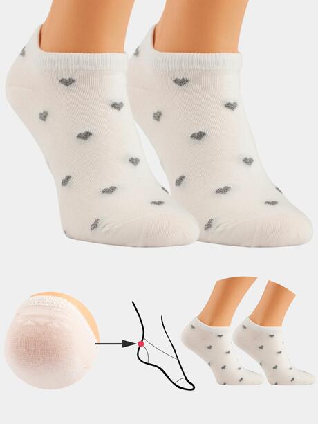 Stopki w serduszka 2-pak 35-38