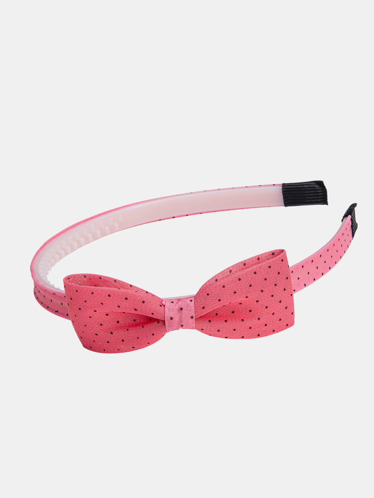 Opaska w kropki z kokardką