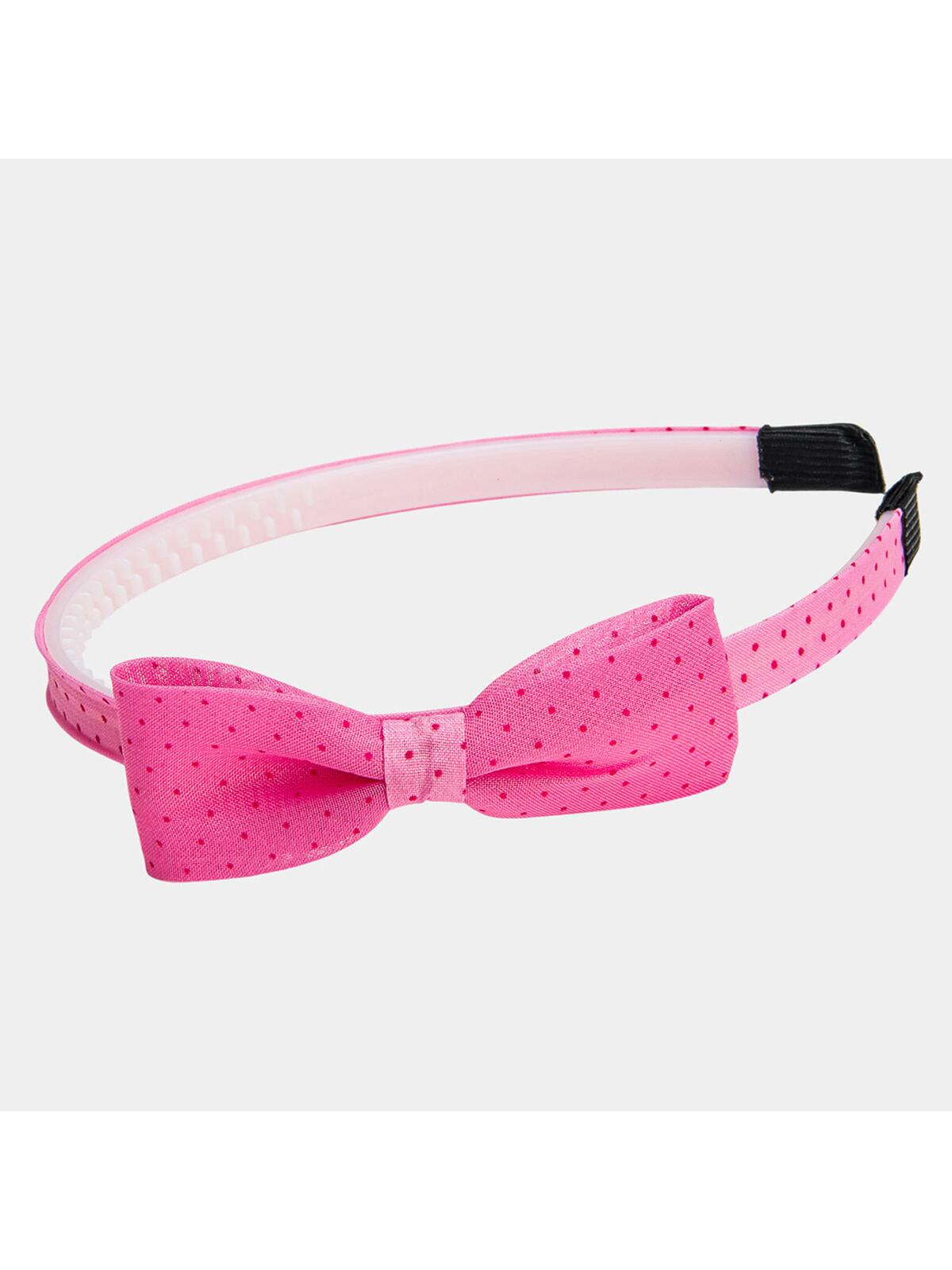 Opaska w kropki z kokardką