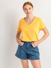 T-shirt  z dekoltem w serek