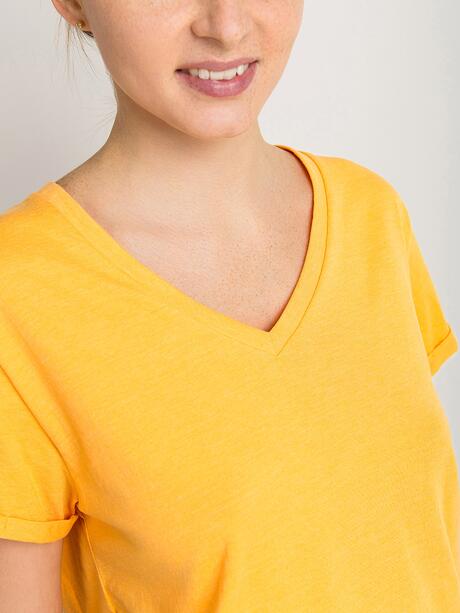 T-shirt  z dekoltem w serek