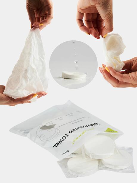 Chusteczki skompresowane 25x38 cm 6 szt.