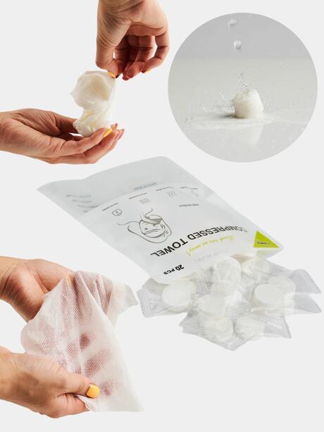 Chusteczki skompresowane 20x22 cm 20 szt.