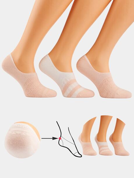 Baleriny ze wzorem 3-pak 35-38