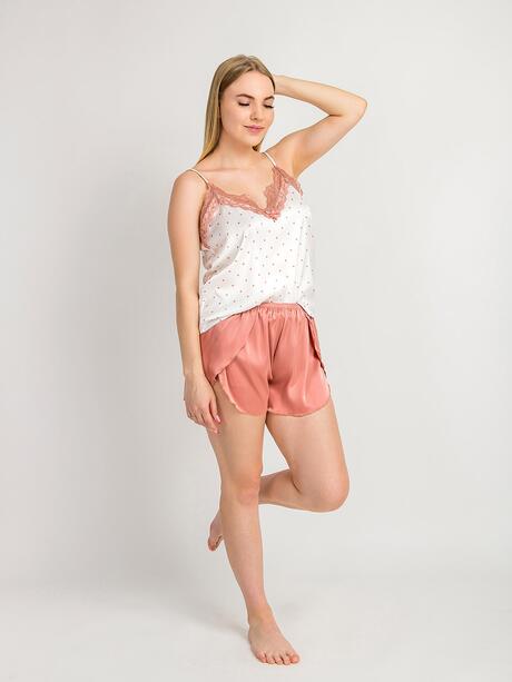 Dwuczęściowa piżama satynowa