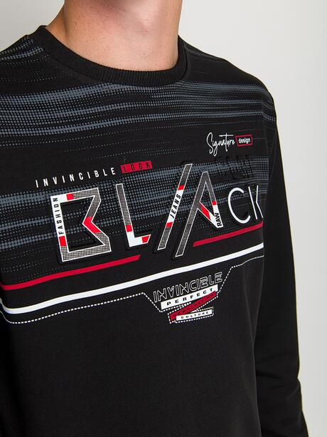 Bluza dresowa z tłoczonym wzorem