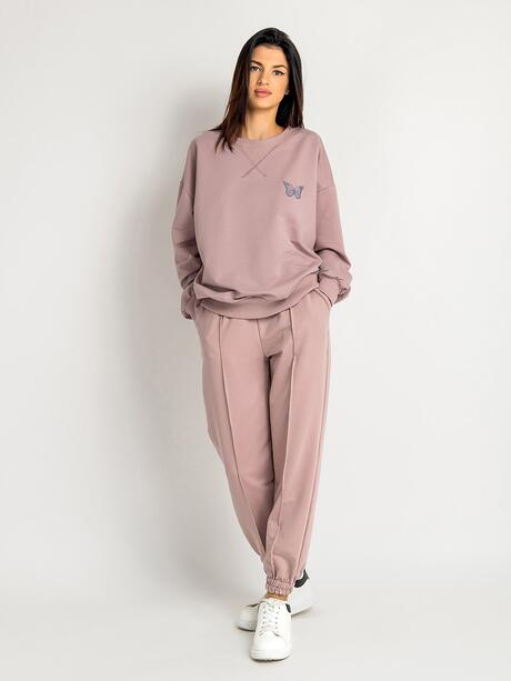 Bawełniana bluza z haftem