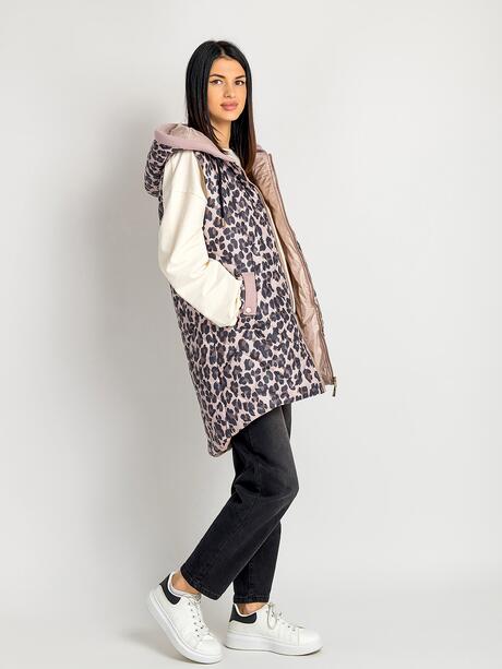 Bezrękawnik z kapturem