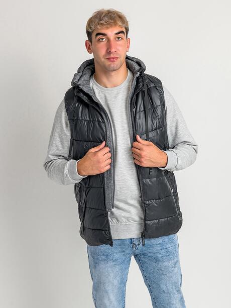 Bezrękawnik z kapturem