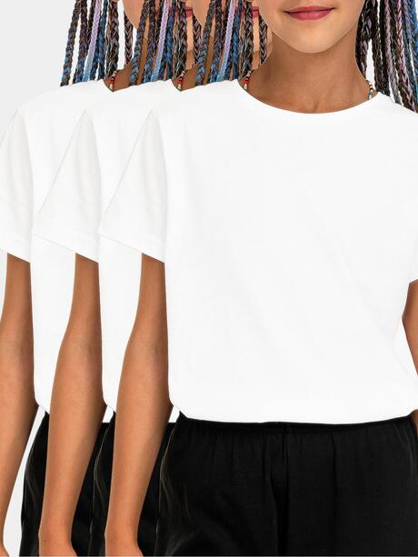 Bawełniane koszulki na wf 3-PAK-158