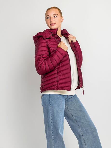 Pikowana kurtka z kapturem