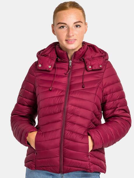 Pikowana kurtka z kapturem