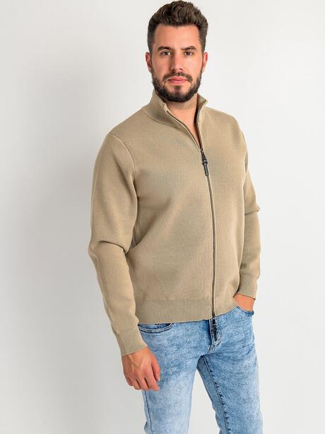 Rozpinany gładki sweter