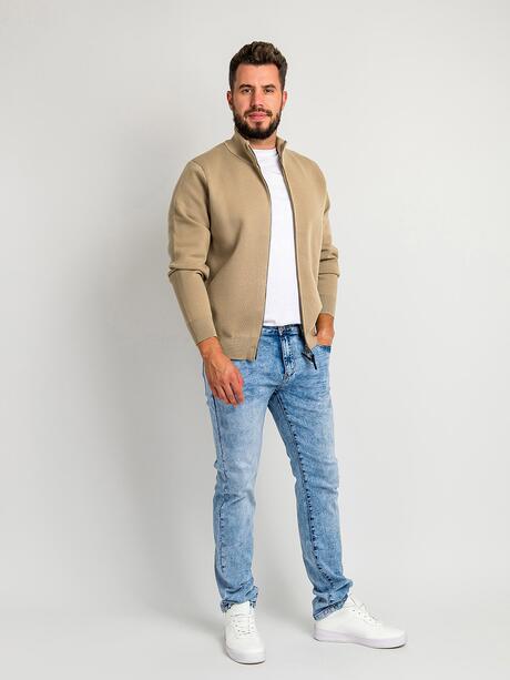 Rozpinany gładki sweter