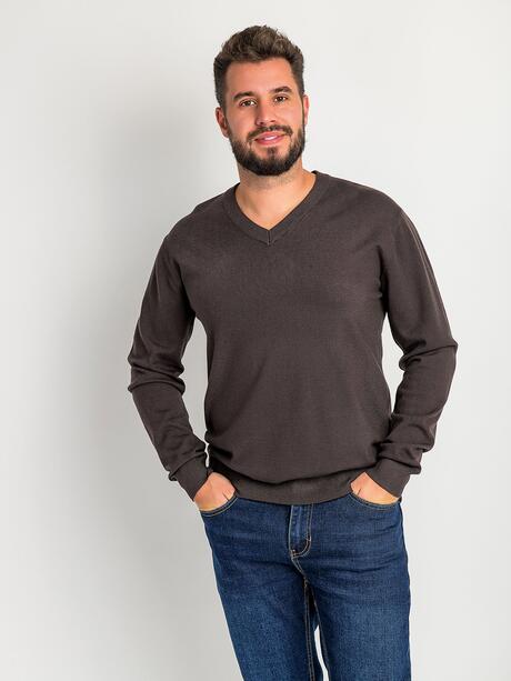 Klasyczny sweter z wiskozą