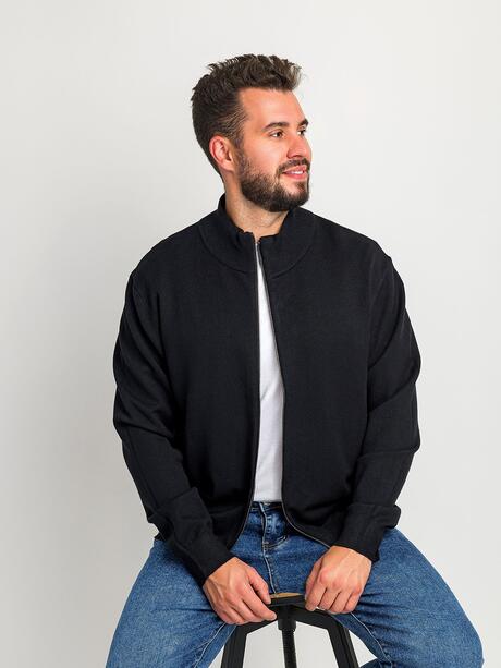 Sweter gładki rozpinany