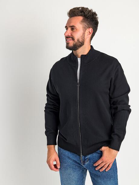 Sweter gładki rozpinany