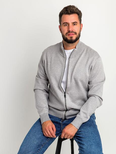 Sweter rozpinany z wiskozą