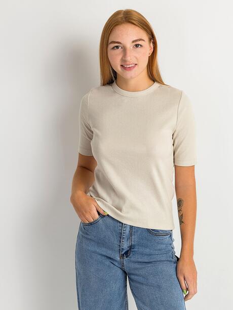 Bawełniana bluzka prążkowana