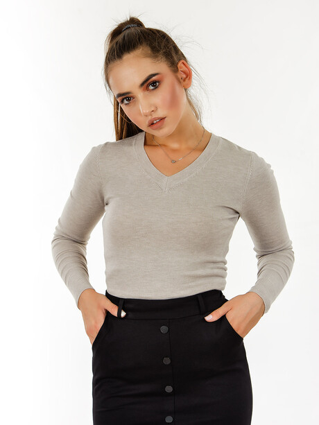 Damski sweter w serek