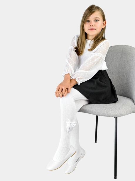 Rajstopy z kokardką