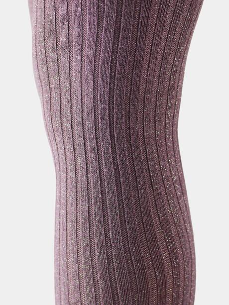 Błyszczące rajstopy w prążek