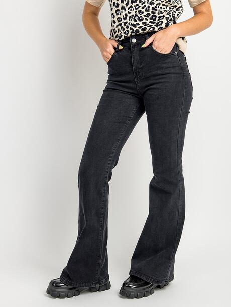 Jeansy FLARE z wysokim stanem