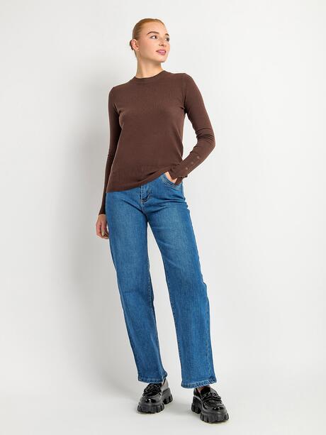 Sweter damski z domieszką wiskozy