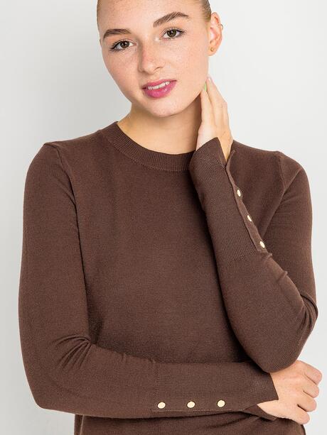 Sweter damski z domieszką wiskozy