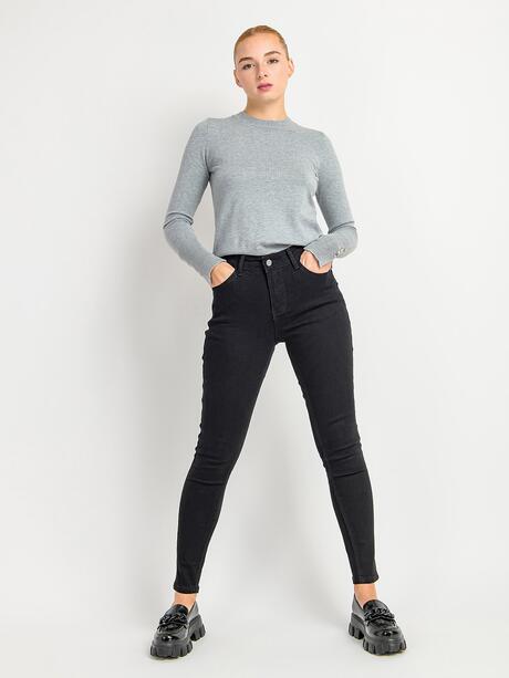 Jeansy PUSH UP z wysokim stanem