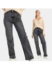 Jeansy wide leg z wysokim stanem